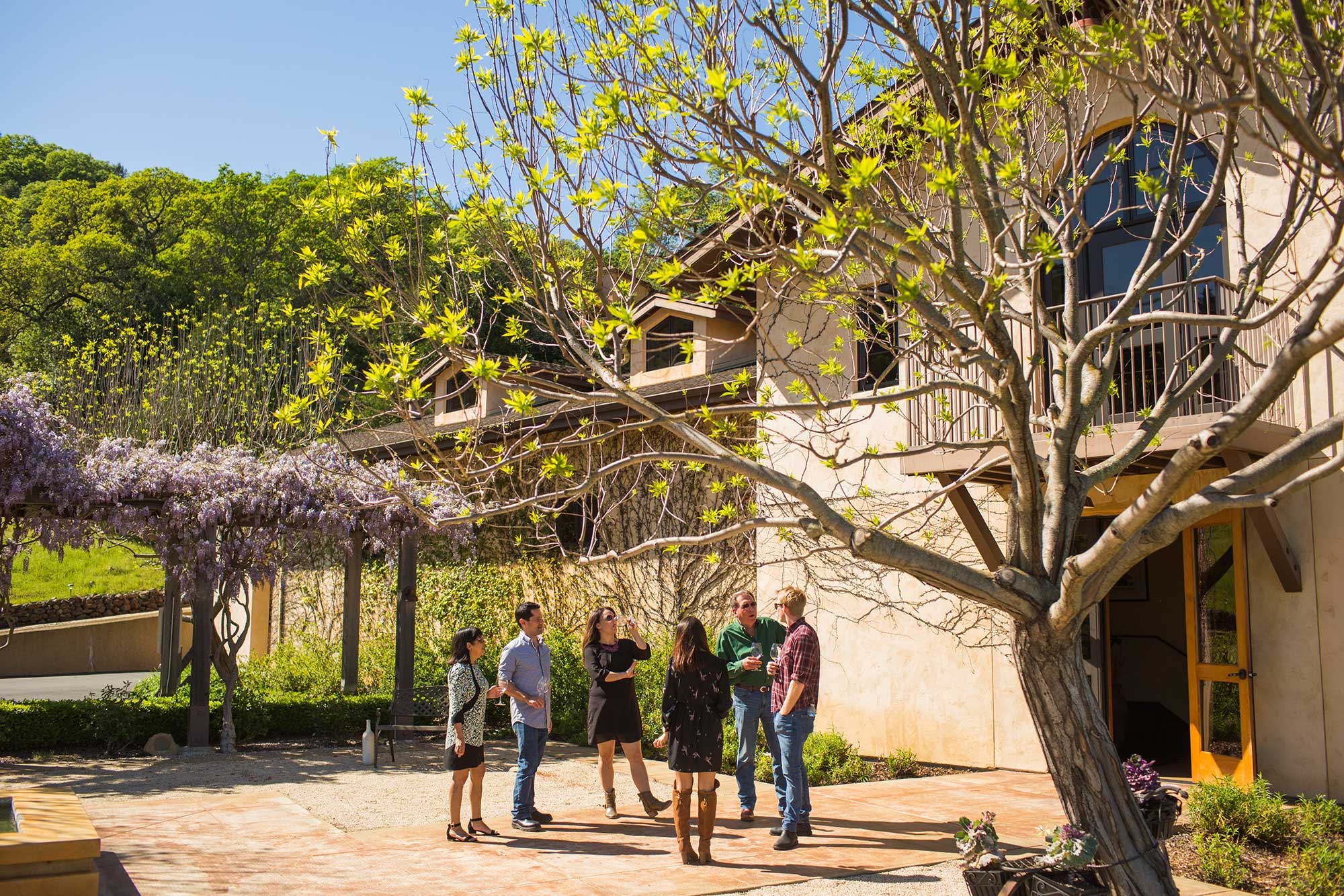 The grounds at Keever Vineyards in Yountville, California